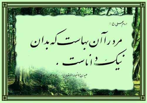پوستر نظریه و رهنمود امام علی سلام الله علیه در رابطه با مرد و دانائی