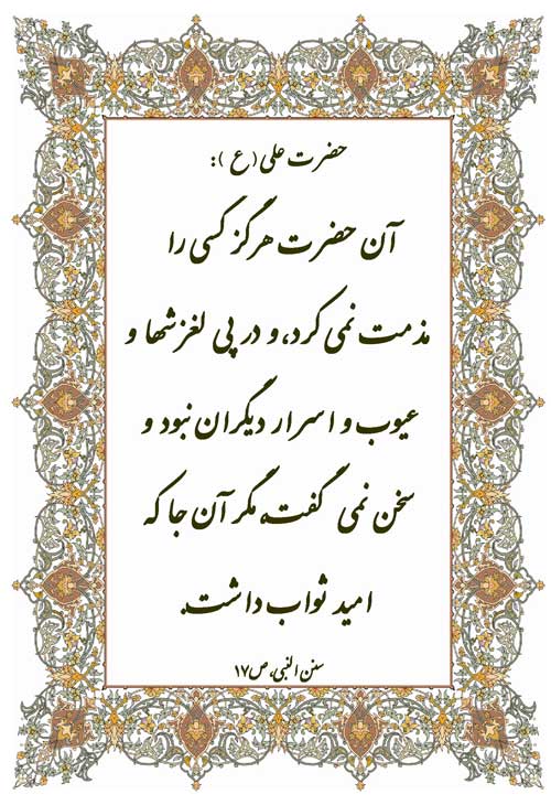 نظریه و رهنمود امام علی سلام الله علیه در رابطه با رسول خدا حضرت محمد سلام الله علیه