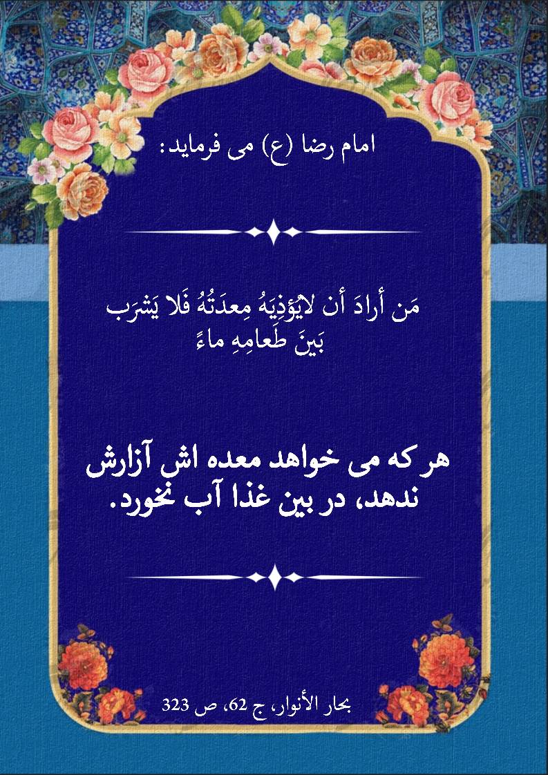 نمایه نظریه و رهنمود حضرت امام رضا سلام الله علیه