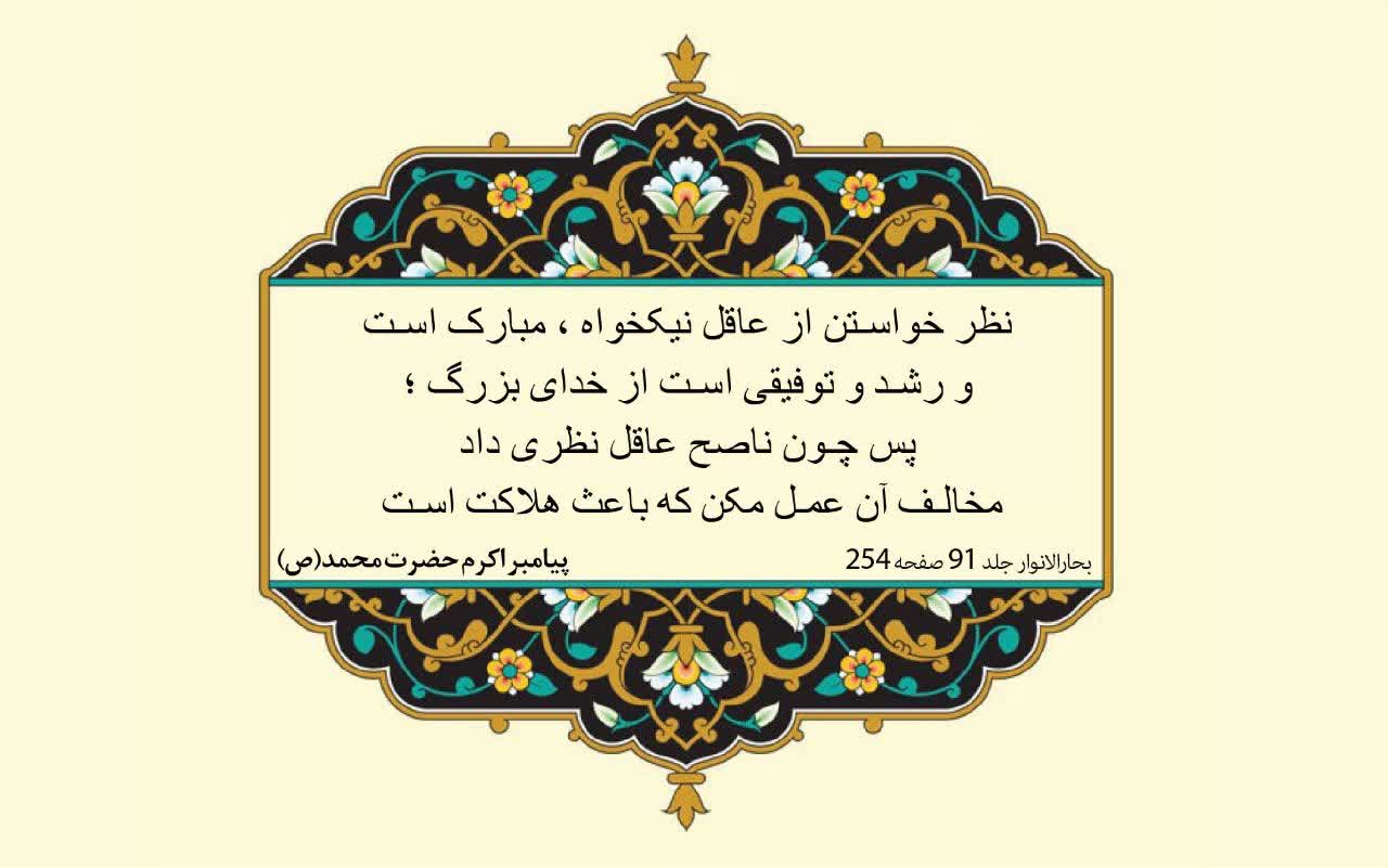نمایه نظریه و رهنمود  حضرت